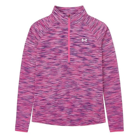 Under Armour Womens 1/2 Zip Pullover XL Semi-Fitted Pink Multicolor AllSeasonGea - Picture 1 of 10